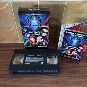 Batman & Robin VHS 1997 Warner Bros.